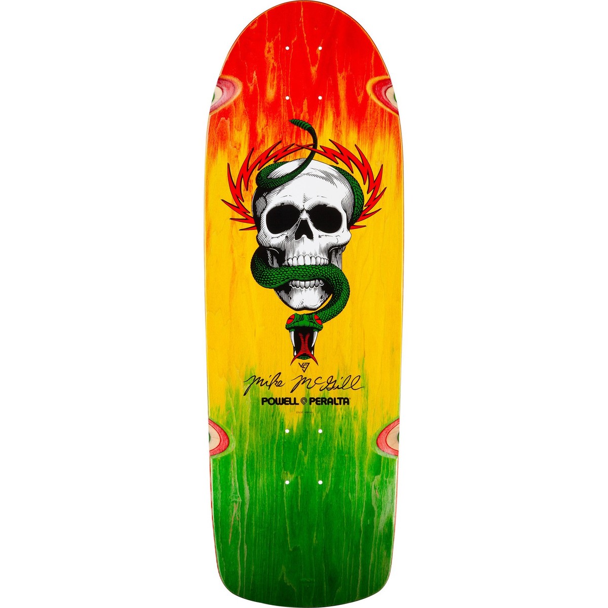 Powell Peralta Skateboard Deck McGill Skull and Snake Rasta Old
