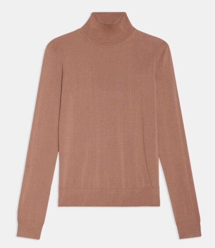 Theory Women's Size P Blouson Regal Wool Turtleneck Sweater in