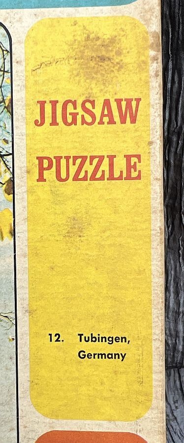 1963 Milton Bradley York 1500pc jigsaw puzzle 4335-12 Tubingen