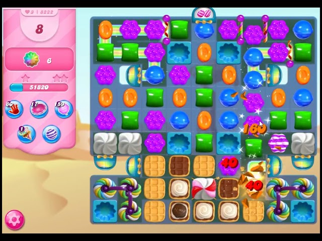 Candy Crush Saga Level 8222 - NO BOOSTERS | SKILLGAMING ✔️ - YouTube