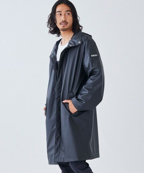 セール】 防水 フーデッドジャケットロング （その他アウター）｜AIGLE