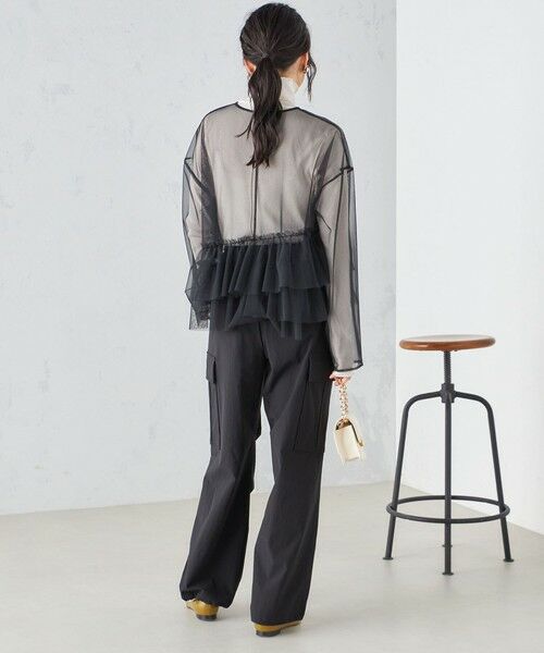 セール】 〈手洗い可能〉インナーセット チュール デザイン ブラウス