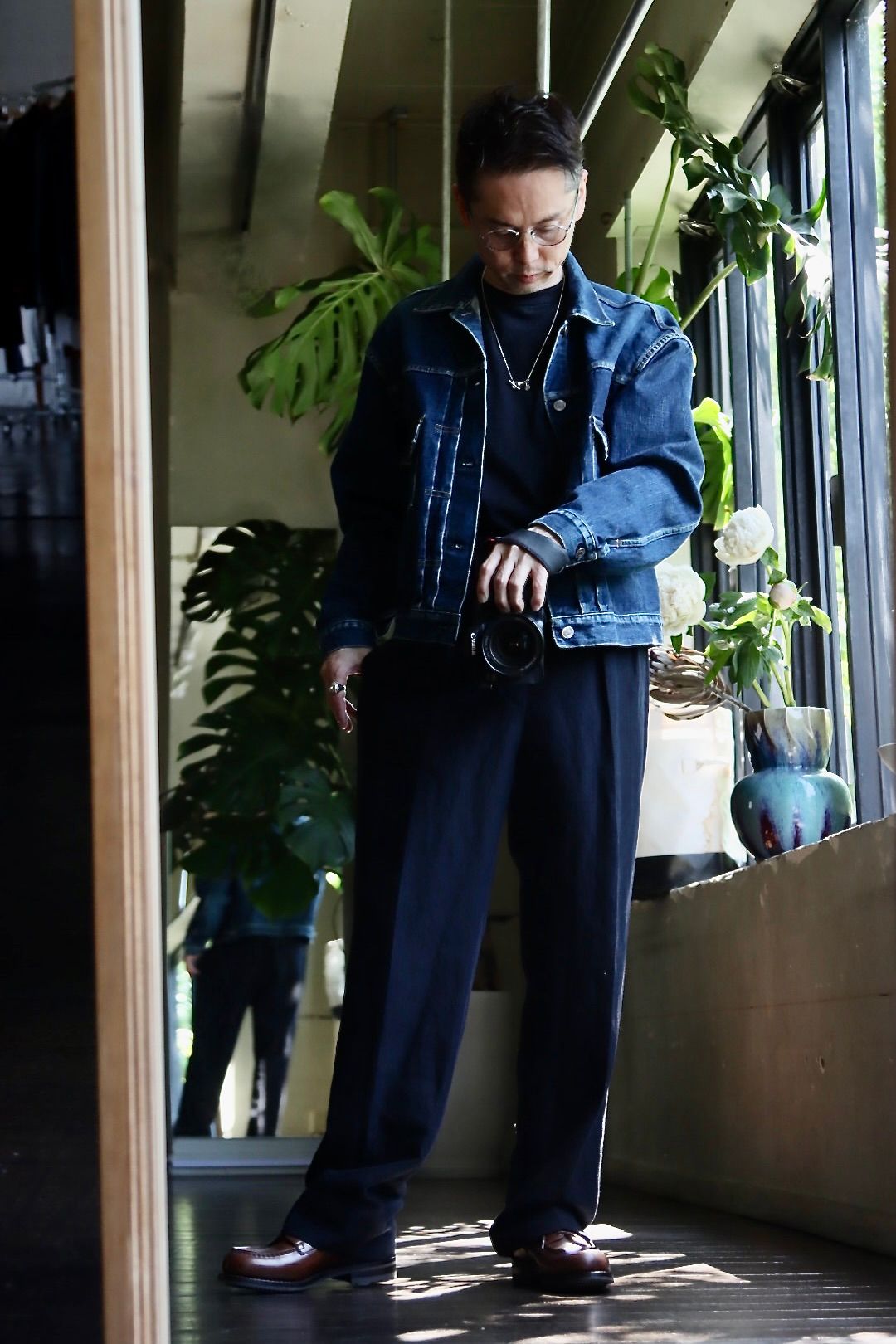 A.PRESSE 23SS Wide Tapered Trousersスタイル2023.5.11. | 3293 | MARK