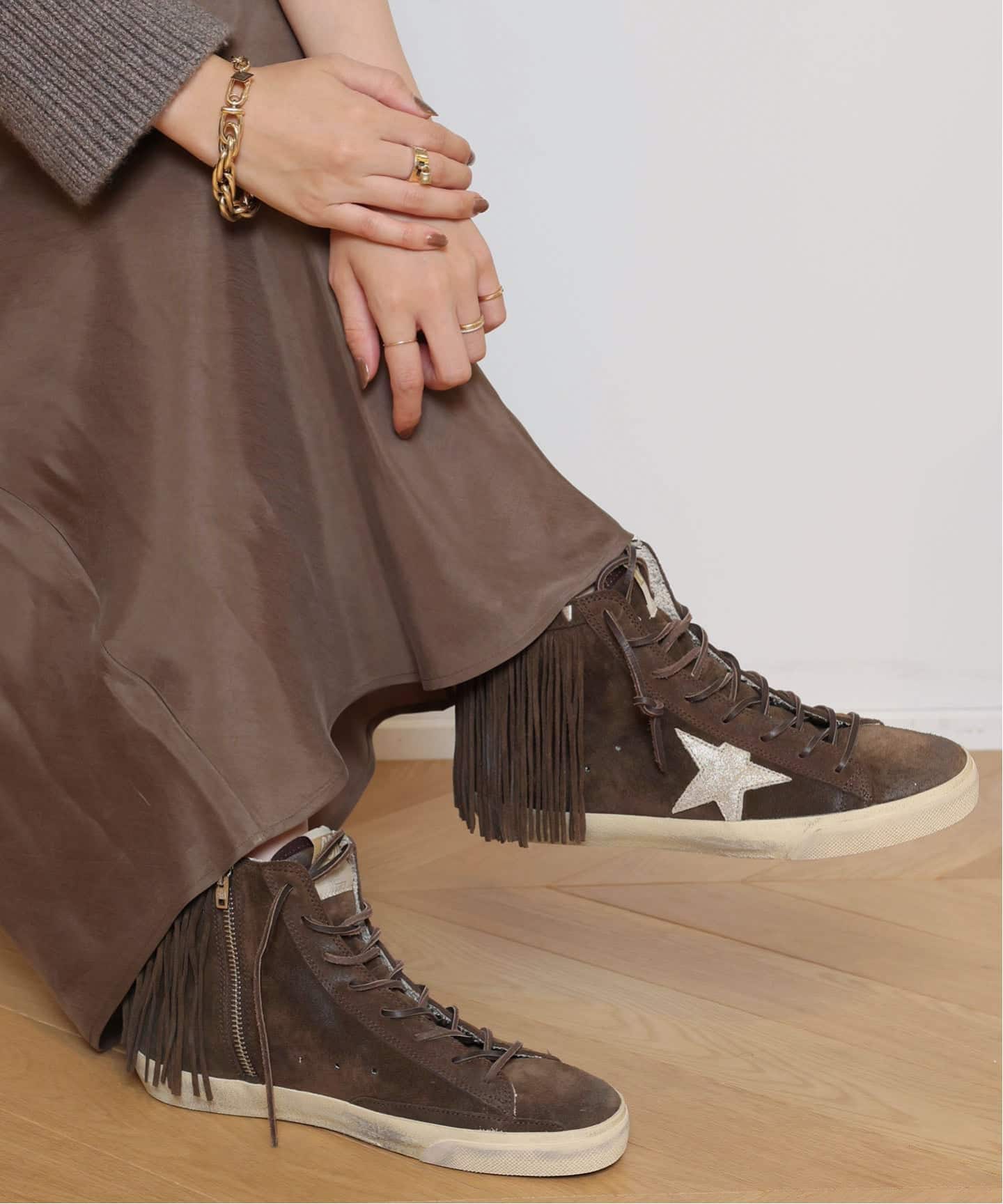 GOLDEN GOOSE/ゴールデングース】FRANCY WITH FRINGES スニーカー