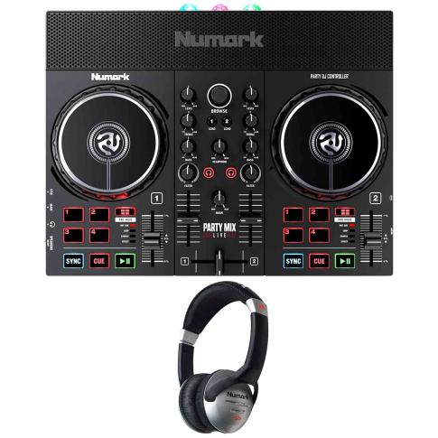 Numark Party Mix Live Controller with Headphones | IDJNOW