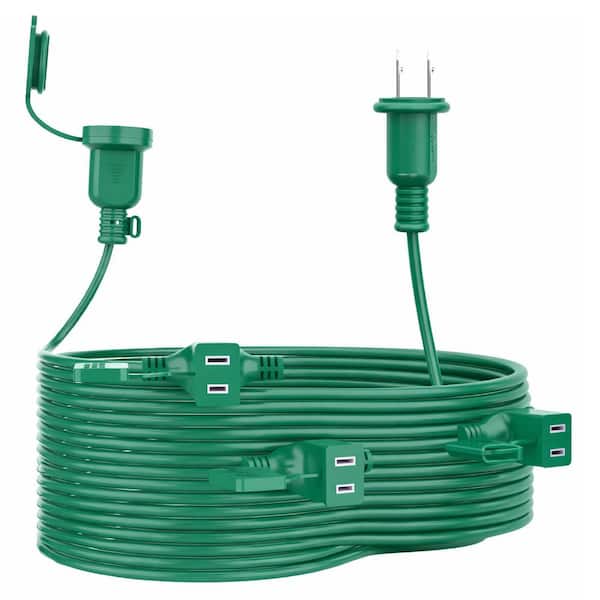 25 ft. 1000W 16-Gauge 1-Conductor Outdoor Rated Braided Extension