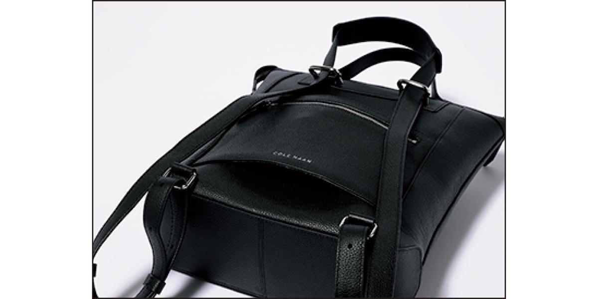 通勤リュック名品】『コール ハーン』の黒レザーリュックを解説！ | MORE