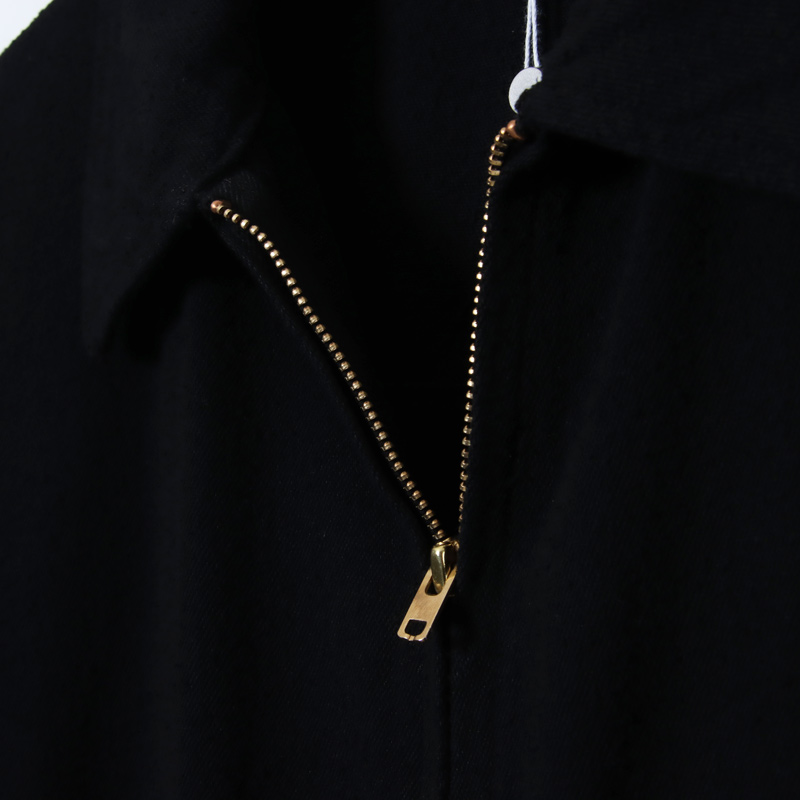 COMOLI (コモリ) シルクネップ ジップショートジャケット