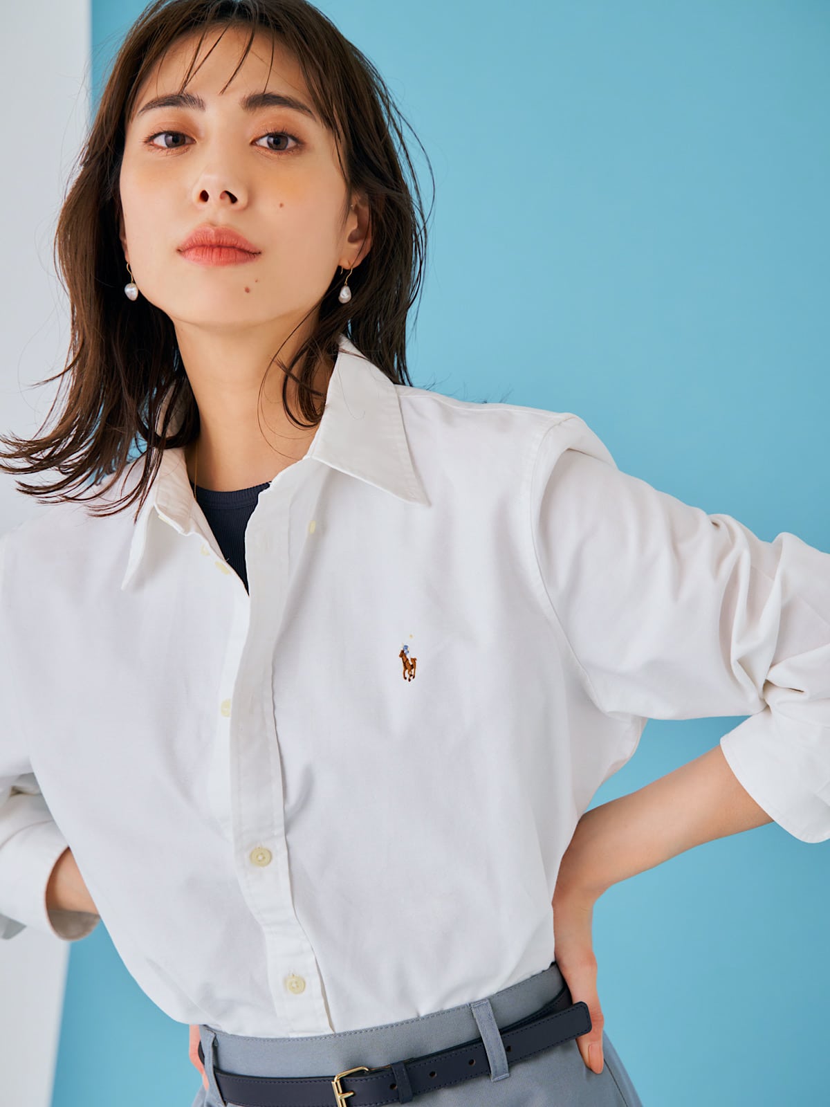 ラルフ ローレン】長く大事にしたくなる永遠の定番白シャツの着こなし