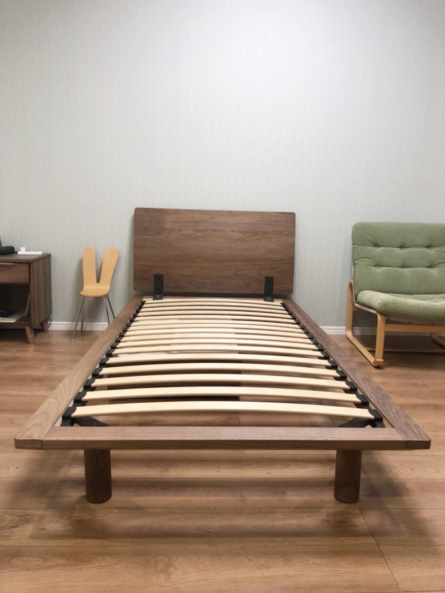 MUJI 無印 ベッドフレーム シングル ヘッドボード・脚付き 無印良品