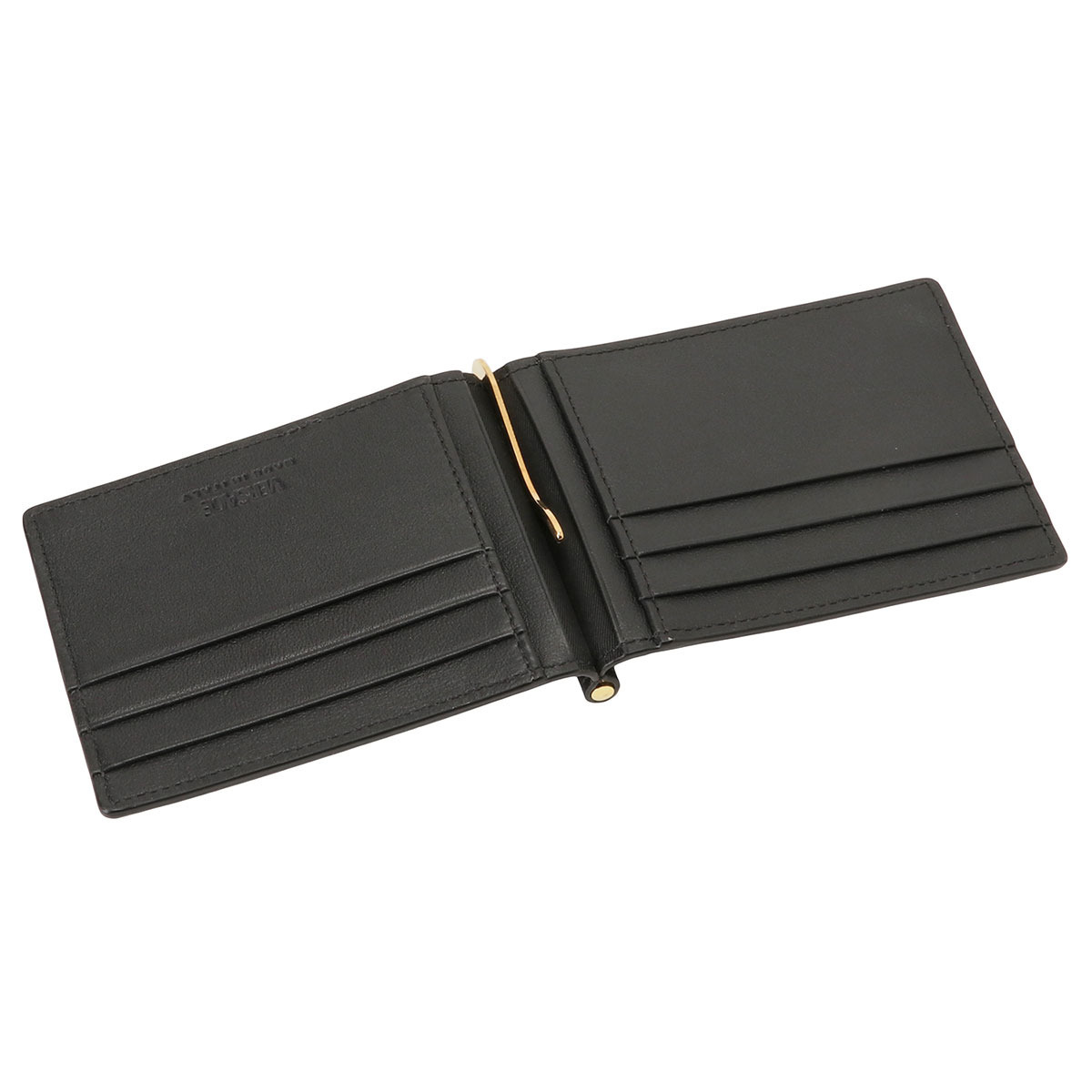 ヴェルサーチェ Versace メドゥーサ ビギー マネークリップ付 財布 二