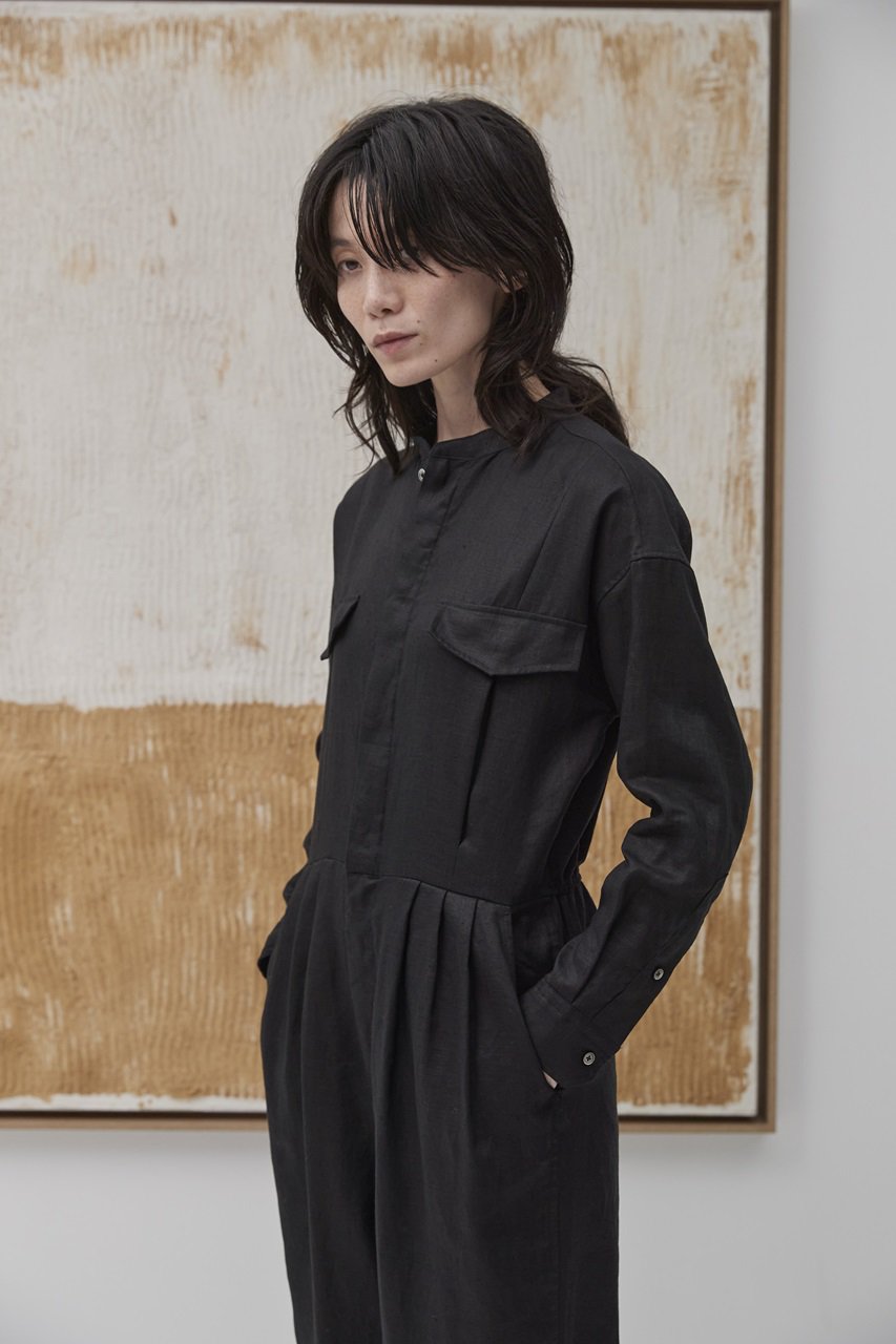 TICCA(ティッカ)｜【ELLE SHOP限定】リネンコンビネゾン/ブラック の