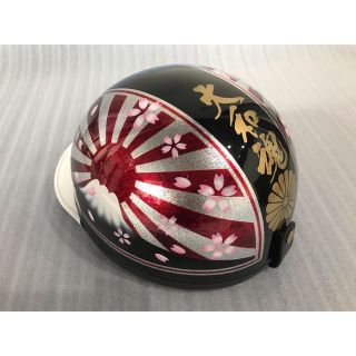 ラップ塗装 富士日章 コルク半 ヘルメット 大和魂 の通販 by ฅ発送は