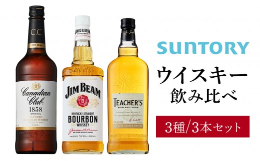 サントリー ウイスキー 飲み比べ 定番 2種 4本セット（角瓶 ×2