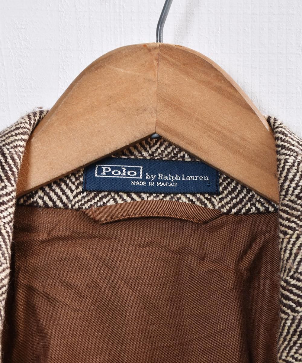 Ralph Laurenヘリンボーン テーラード ジャケット - 古着屋