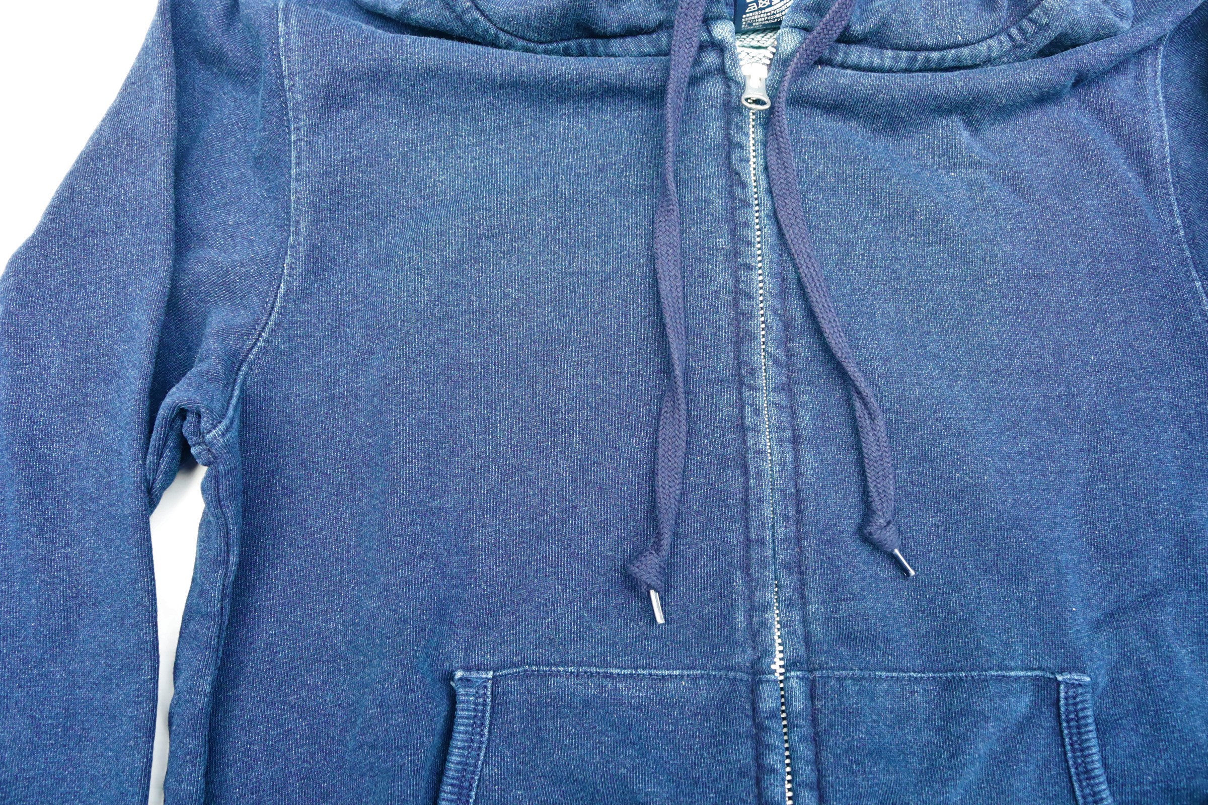 デニムスウェット ジップパーカー M/Denim color sweat zip parker/M