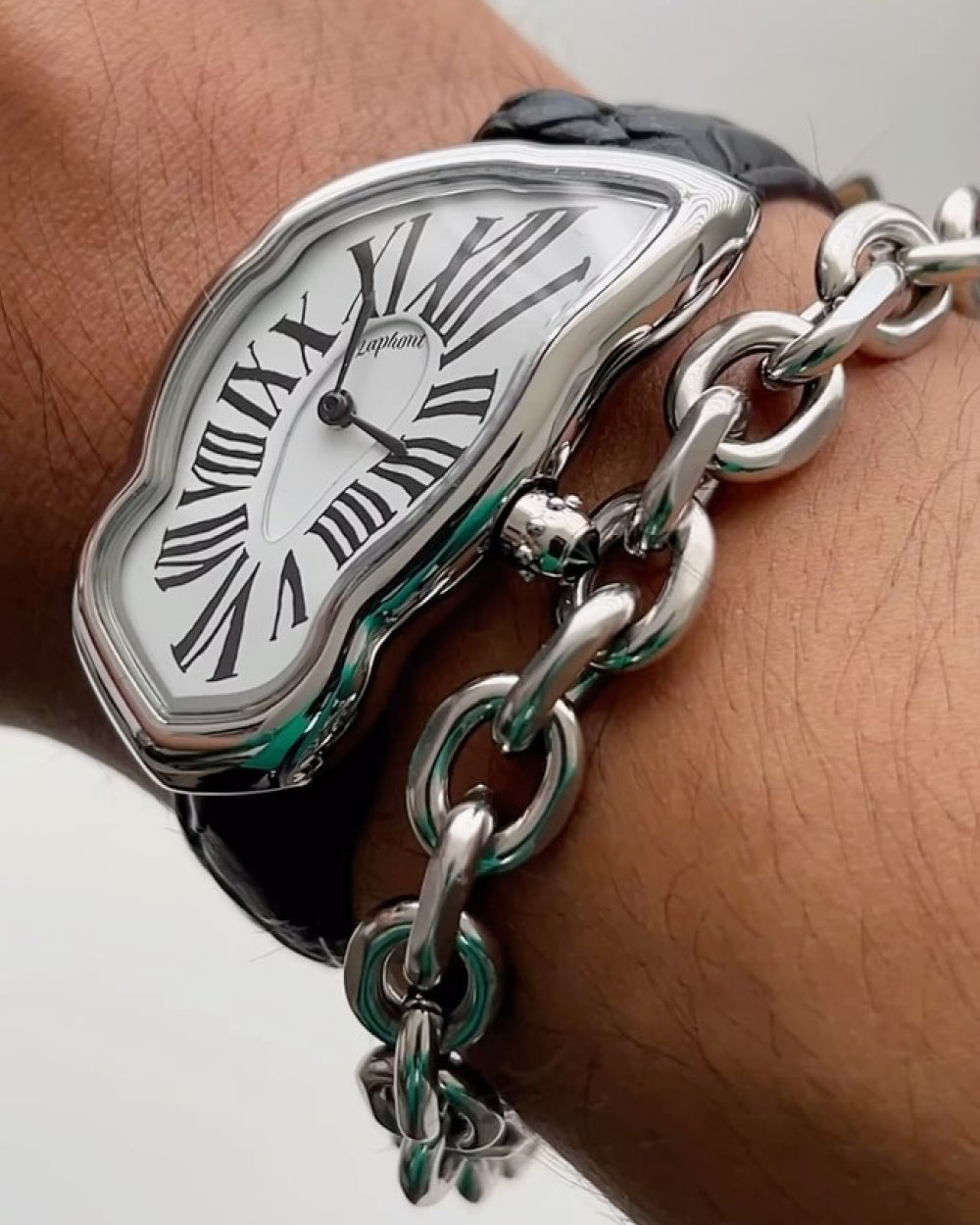 Melting Watch Large Silver – Laphont