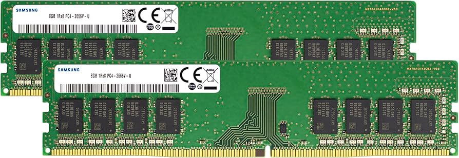 Samsung 16GB (2x8GB) DDR4 2666MHz PC4-21300 (PC4-2666V) CL19 UDIMM