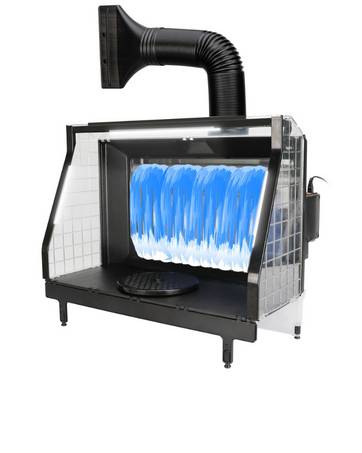 Amazon | Anesty ADFSPB-01 塗装ブース スプレーブース 2基フアン LED