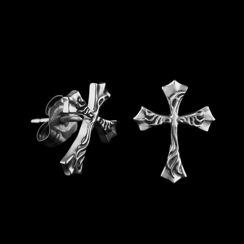 シルク クロス スタッド イヤリング | メイティングフライト