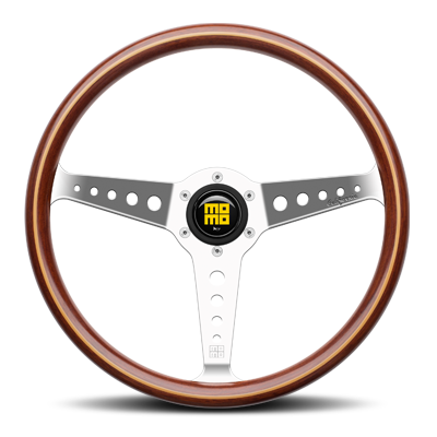 MOMO ステアリング HERITAGE LINE カリフォルニアウッド｜ラテン車の