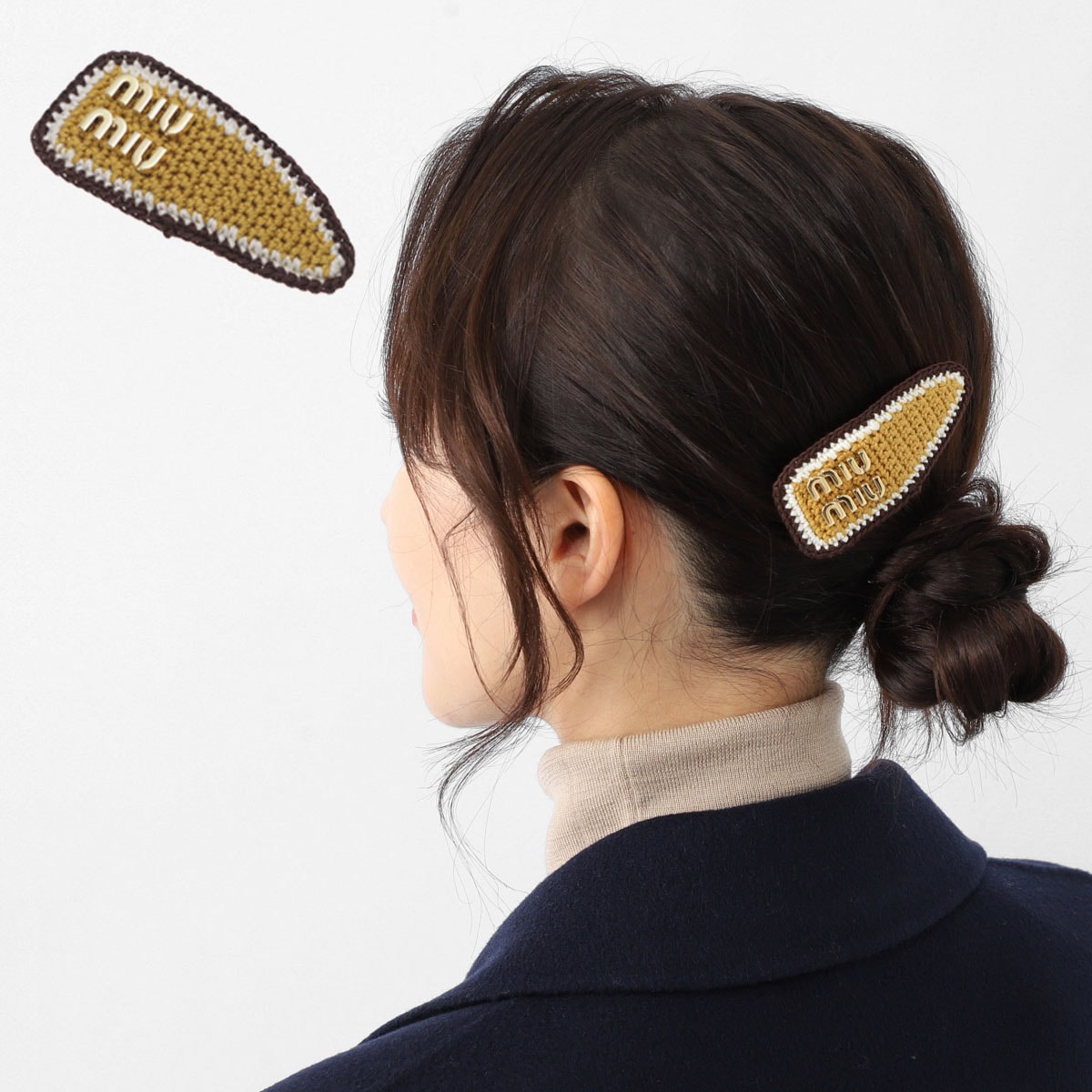 miu miu ミュウミュウ ヘアクリップ/ヘアピン【返品交換不可