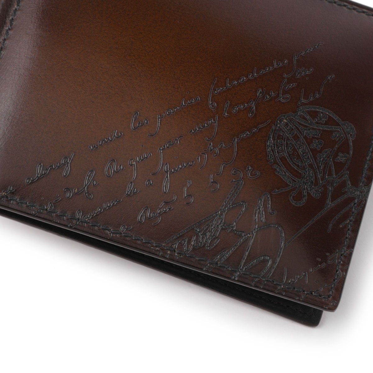 BERLUTI ベルルッティ マネークリップ/2つ折り財布/FIGURE SCRITTO