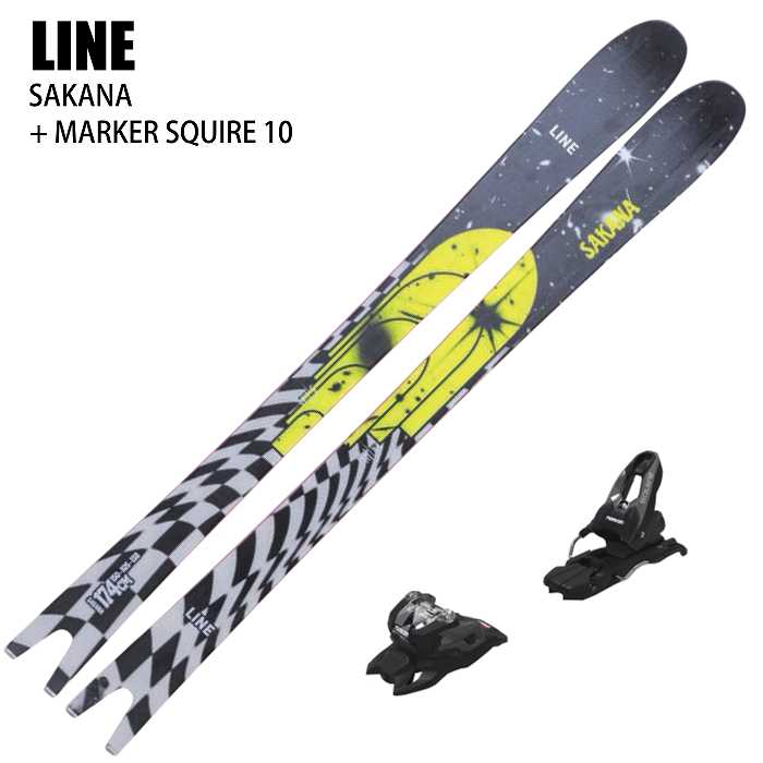 スキー2点セット] ライン スキー板 2026 LINE SAKANA + 26 MARKER