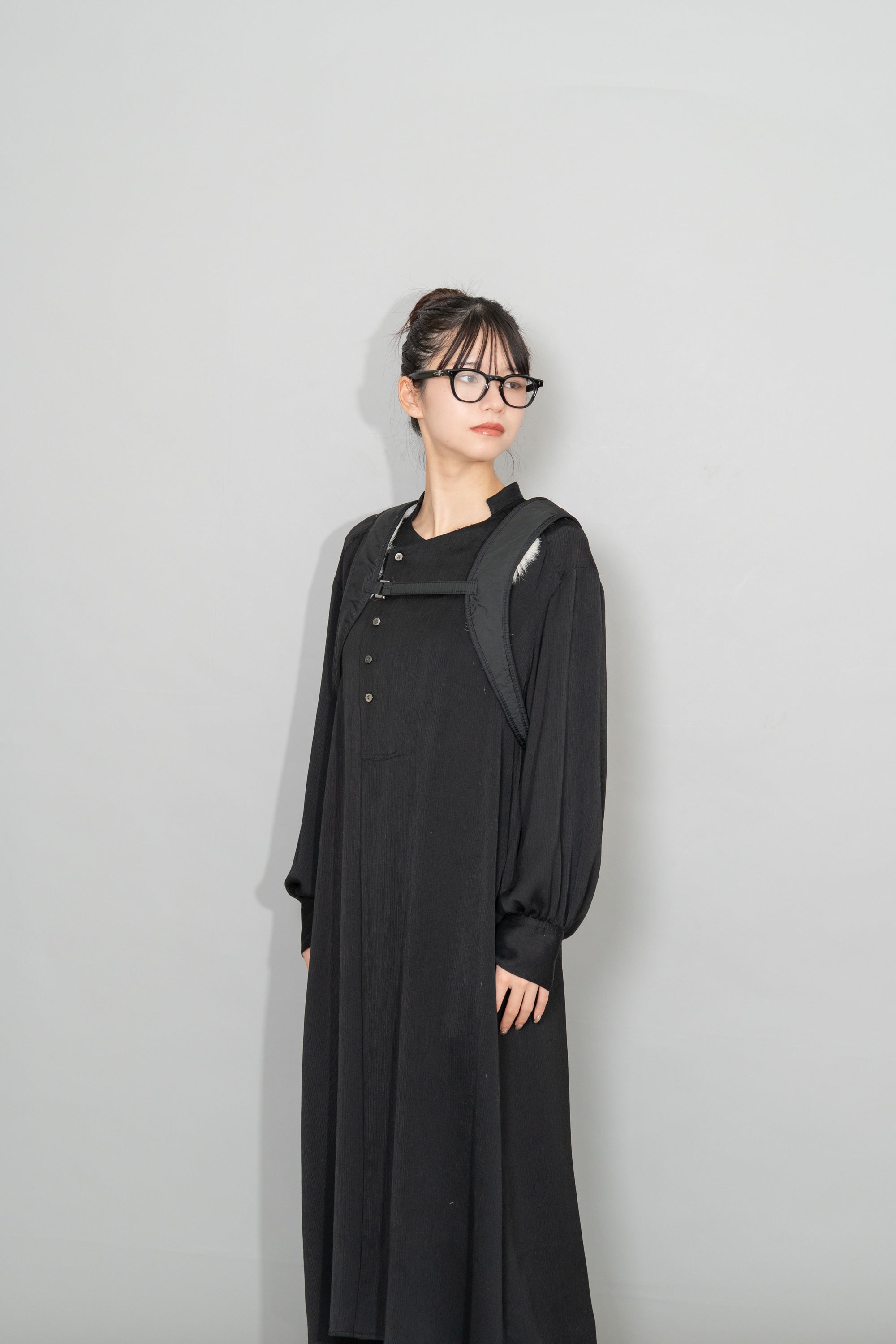 1999AW Prada Runway Goat Fur & Black Nylon Revesible Backpack