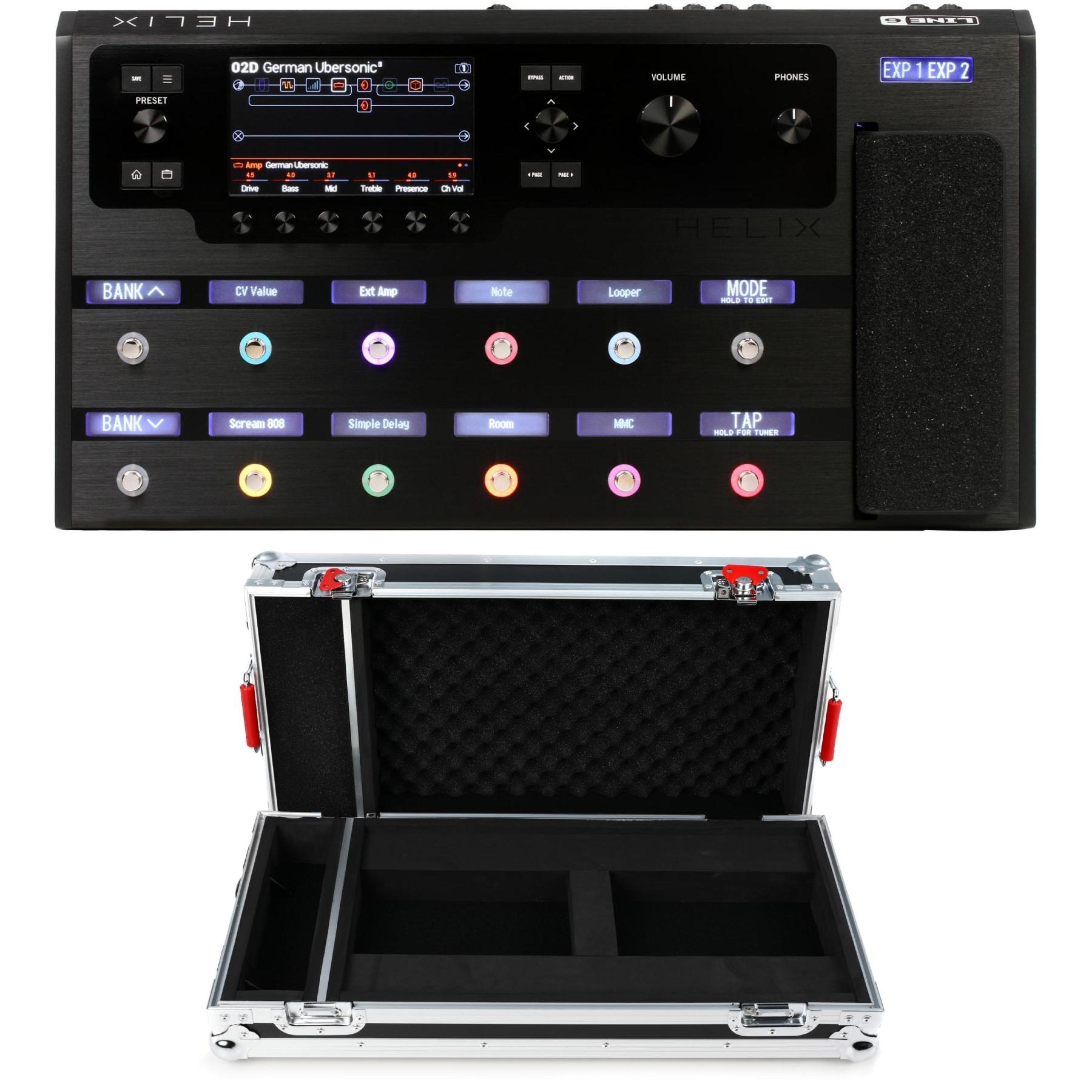 Line 6 Helix Guitar Multi-effects Floor Processor with Tour Case