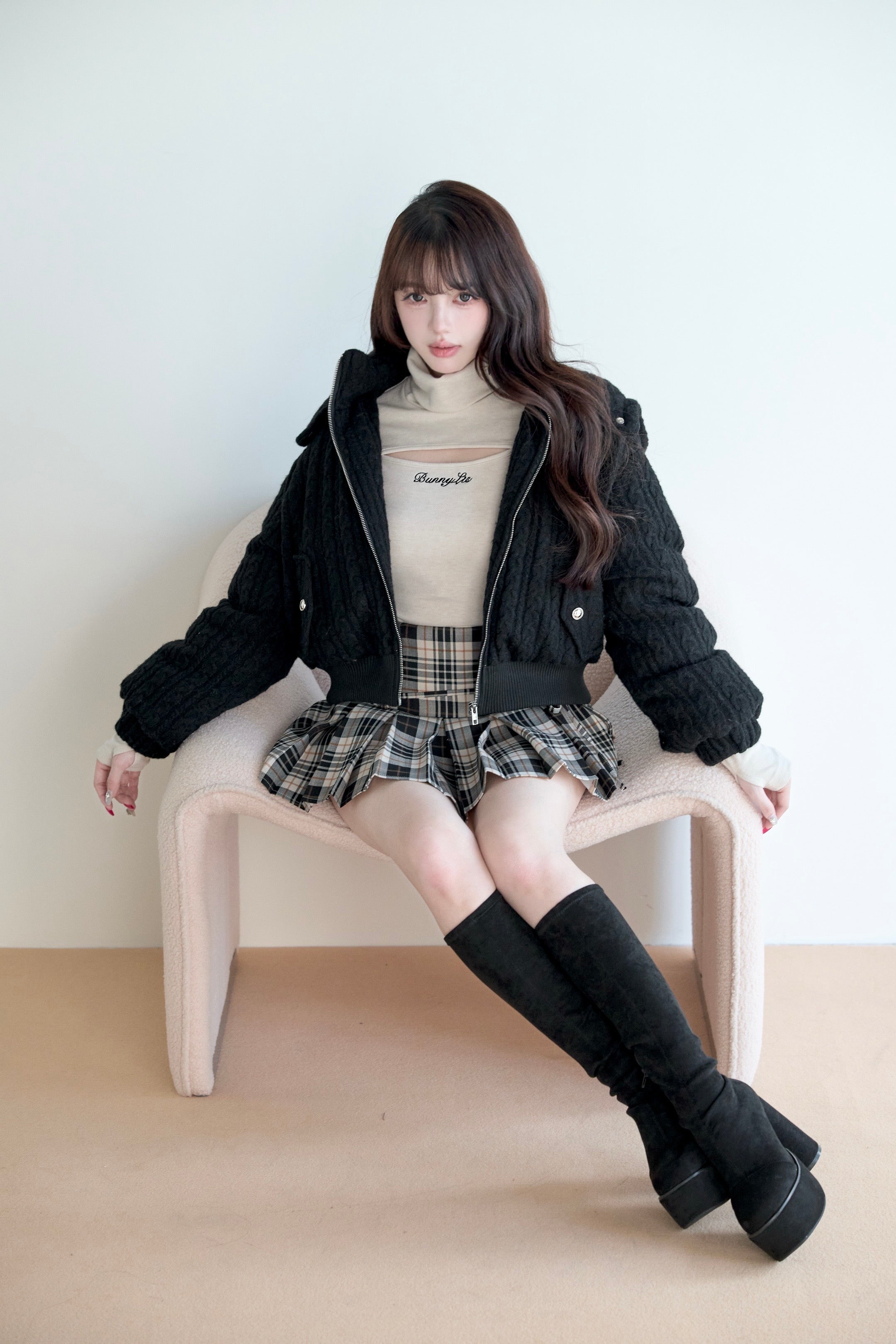 BunnyLis:リボンオフショルダーニットトップス – NoGenki