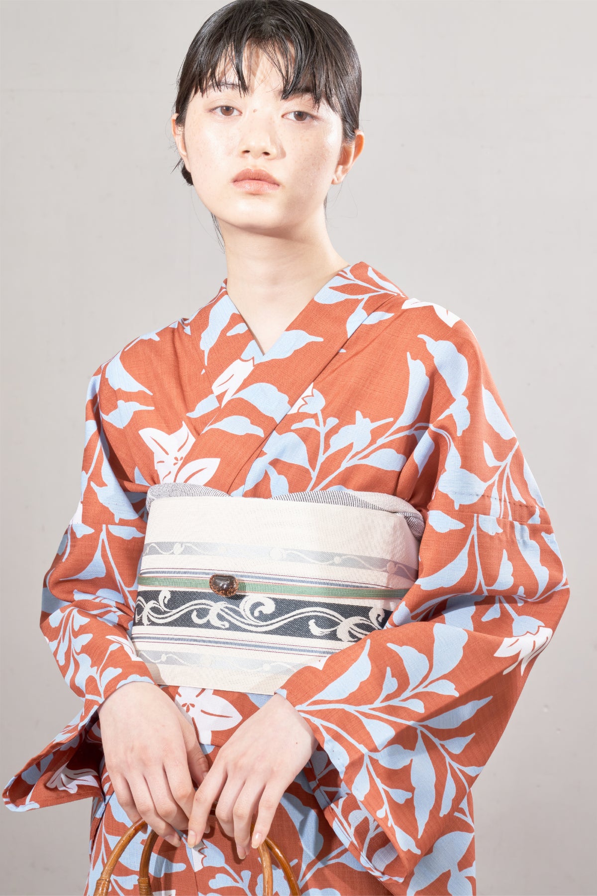 大塚呉服店オリジナル浴衣 鉄線 レンガ