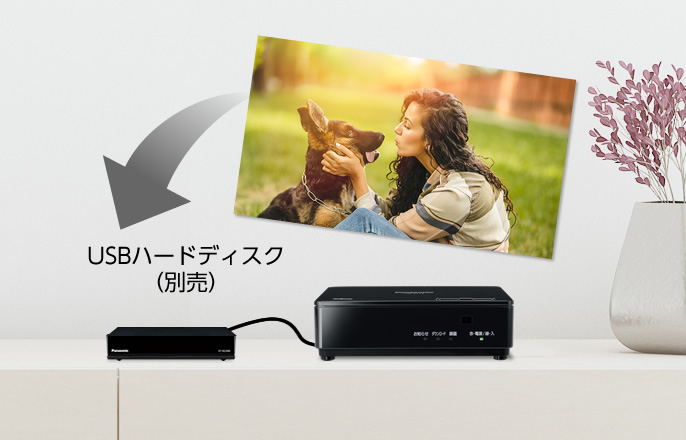 USBハードディスクに録画できる | 特長 スタンダードモデル（非防水
