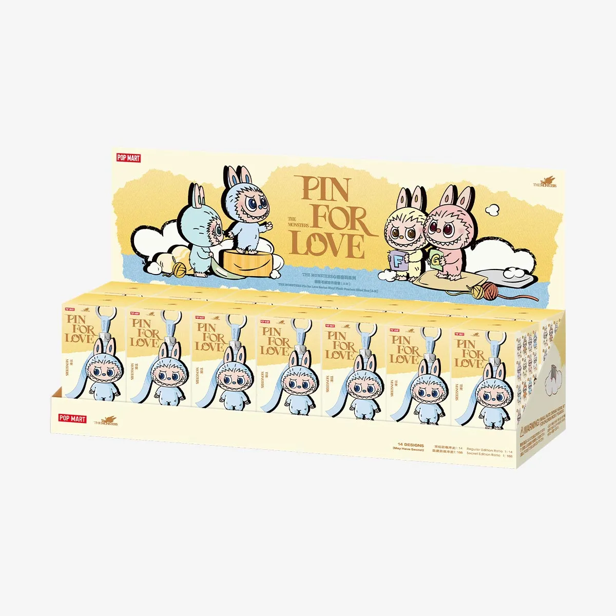 THE MONSTERS Pin for Love Series-Vinyl Plush Pendant Blind Box