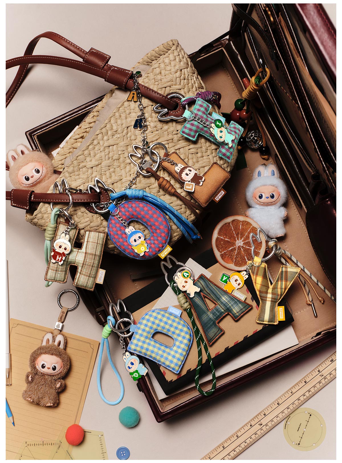 THE MONSTERS Pin for Love Series- Letter Pendant Blind Box (N-Z