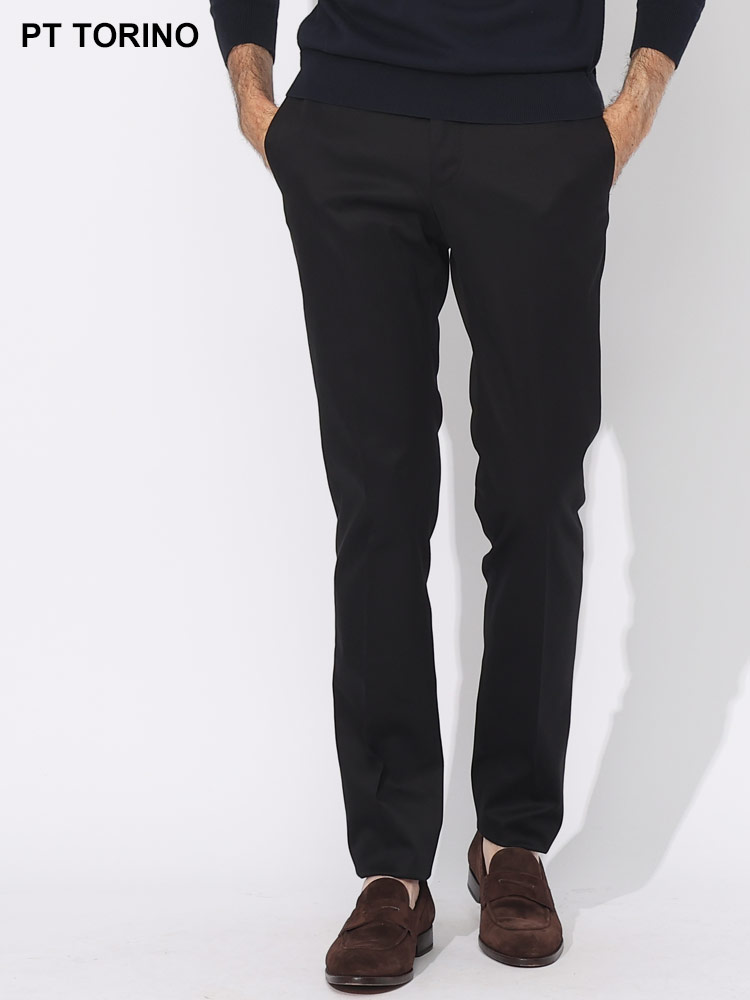 PT TORINO (ピーティートリノ) コットン ノータック パンツ SLIMFIT
