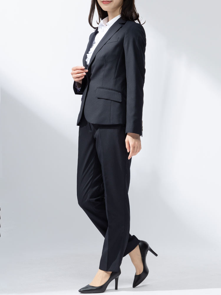 theo dore (セオドール) ウォッシャブル ノーカラー シングル パンツ