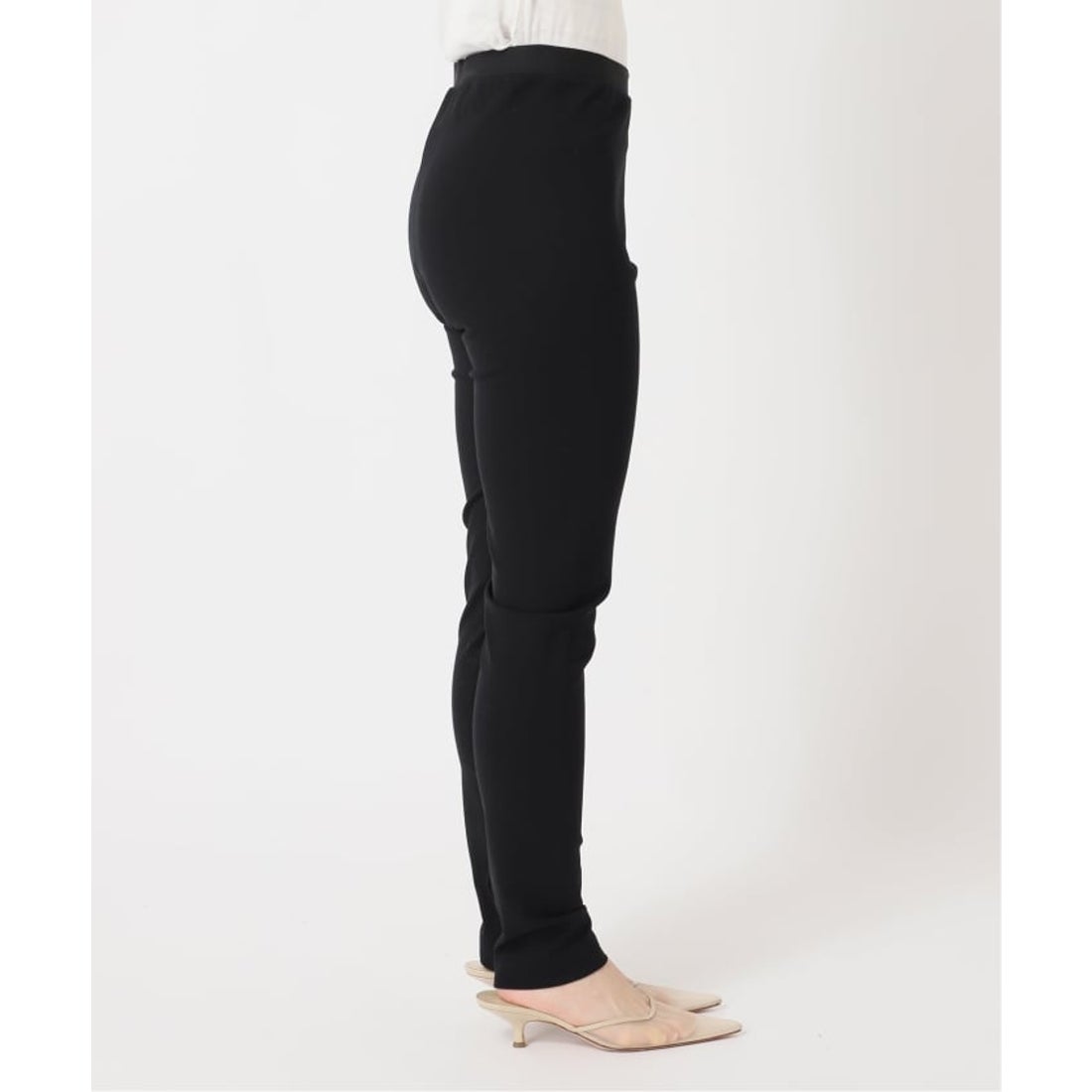 プラージュ Plage 《予約》裏起毛Zip Skinny パンツ （ブラック