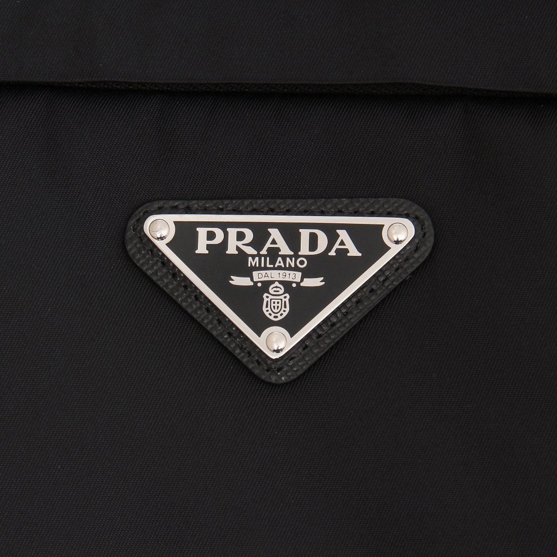 プラダ PRADA マフラー ロゴプレート カシミヤ ポケット付き ブラック