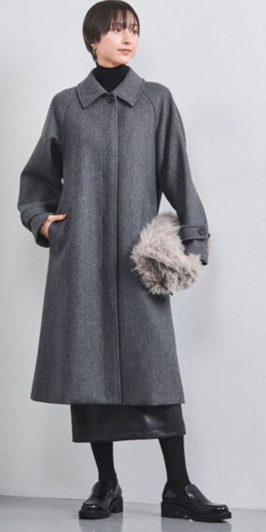 MANTECO ステンカラーコート　ユナイテッドアローズ　ダークグレー　38 MANTECO ステンカラー コート（ステンカラーコート）｜UNITED ARROWS