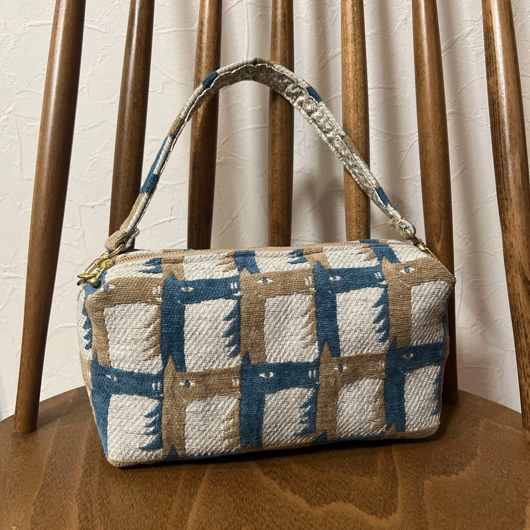 ♡handmade♡ ミナペルホネン　　　ぽってり持てるバッグ ミナペルホネン×hitomi shinoyama design がま口バッグ -rosy- - ミナ