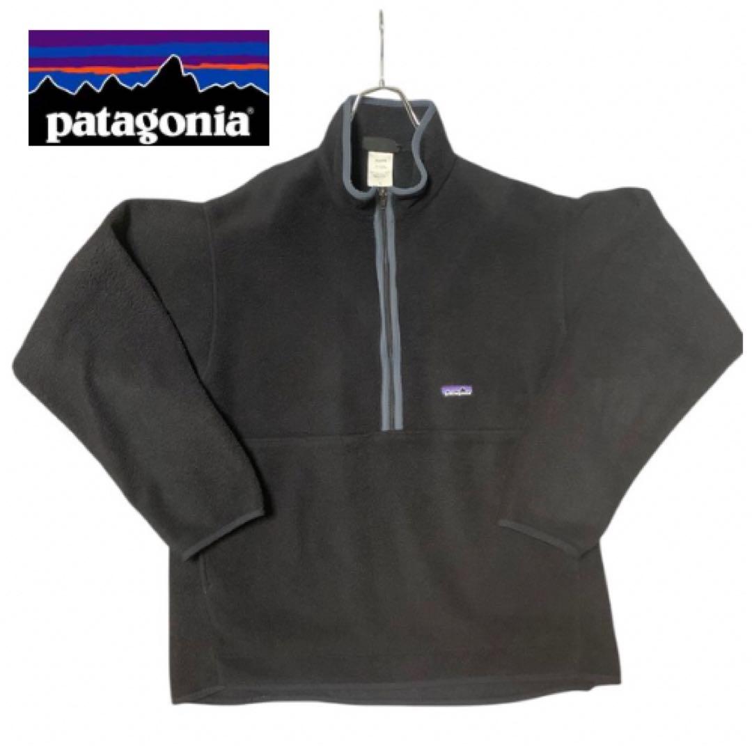 Patagonia マースピアル シンチラ ブラック L 美品 L オールブラック 97年 黒 Synchilla Snap-T Patagonia シンチラ