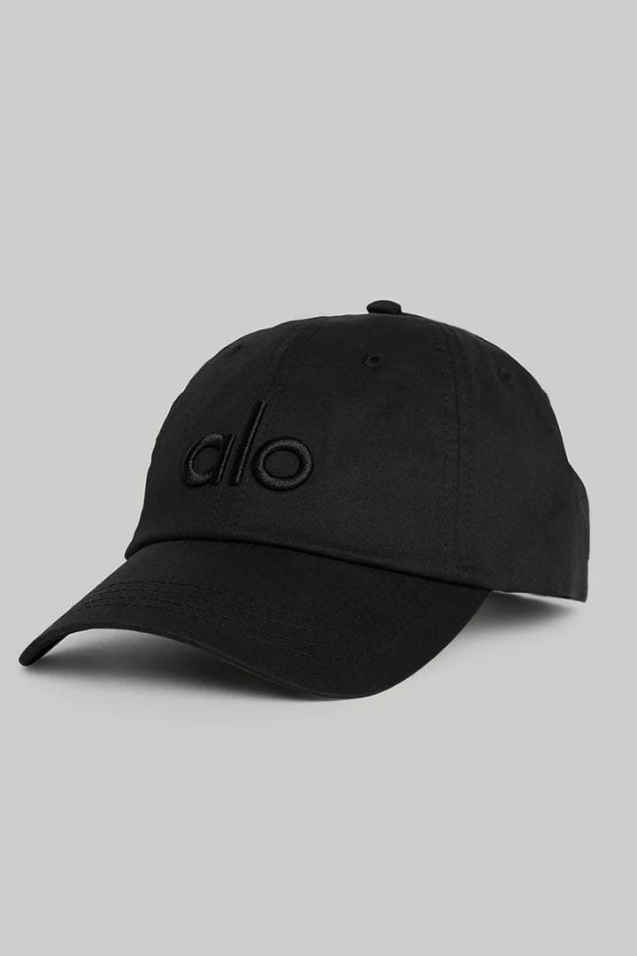ALO Off-Duty キャップ　ブラック Alo】Performance Off Duty Cap パフォーマンス素材 帽子 (ALO Yoga