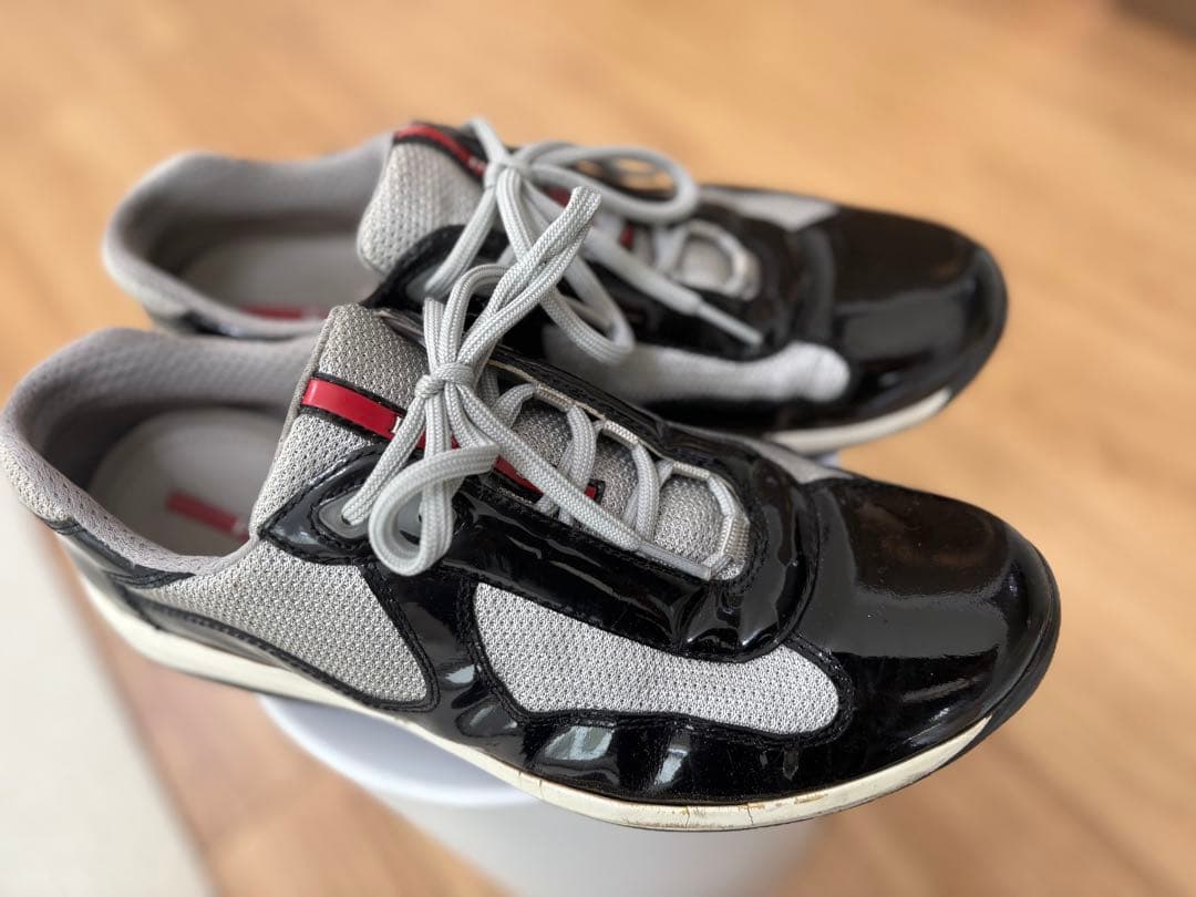 【早い者勝ち！】PRADA スニーカー ブラック/グレー 7687200837_8.jpg