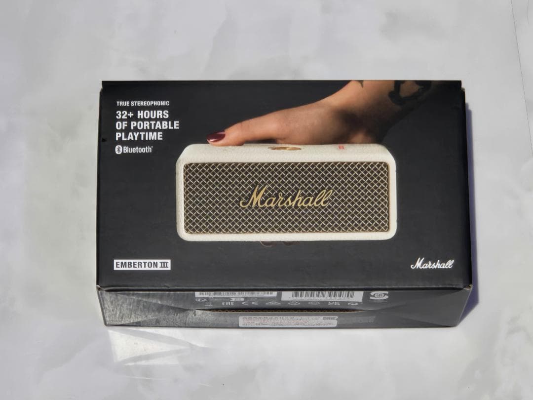 Marshall Emberton III ワイヤレススピーカー クリーム Emberton III Cream - ポータブルスピーカー | Marshall.com