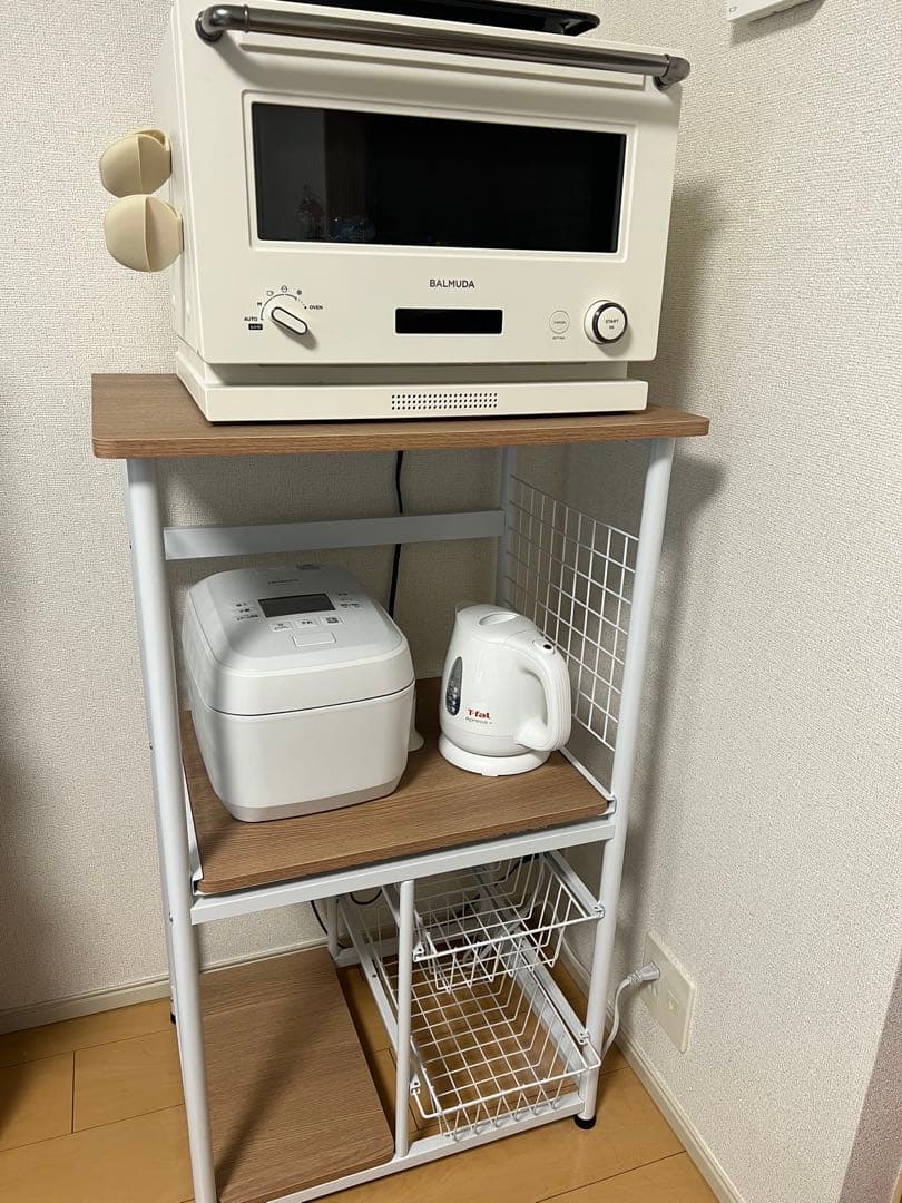 弘益 UTILITY キッチンラック レンジ　炊飯器　ラック KOEKI 弘益 UTILITY KR-600(BR) キッチンラック 60×46×100 組立品 多段