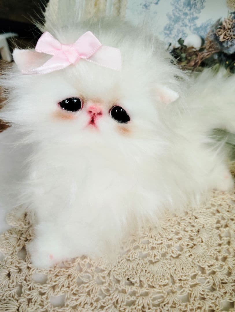 可愛いキャンディちゃん❤エキゾチック子猫ちゃん♡アートドール♡ぬいぐるみ♡ ぱっちりおめめ♡エキゾチック子猫ちゃん♡アートドール♡ぬいぐるみ