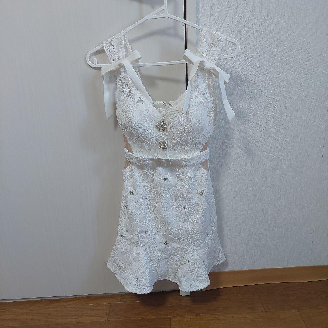 ROBE de FLEURS ホワイトミニドレス XSサイズあり】Fairy blossom dress(fm2134)