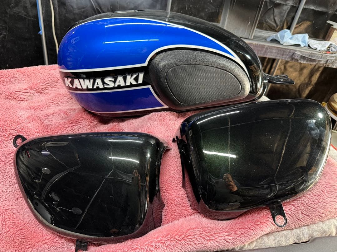 Kawasaki タンクとサイドカバーセット 並行輸入品】 バイク ガソリン タンク カバー プロテクター カワサキ