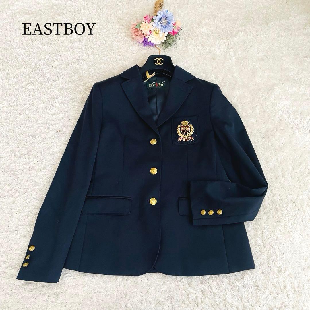 美品✨イーストボーイ♡紺ブレジャケット　エンブレム　金ボタン　M 極美品 EAST BOY 紺ブレザー 金ボタン 150cm エンブレム - メルカリ